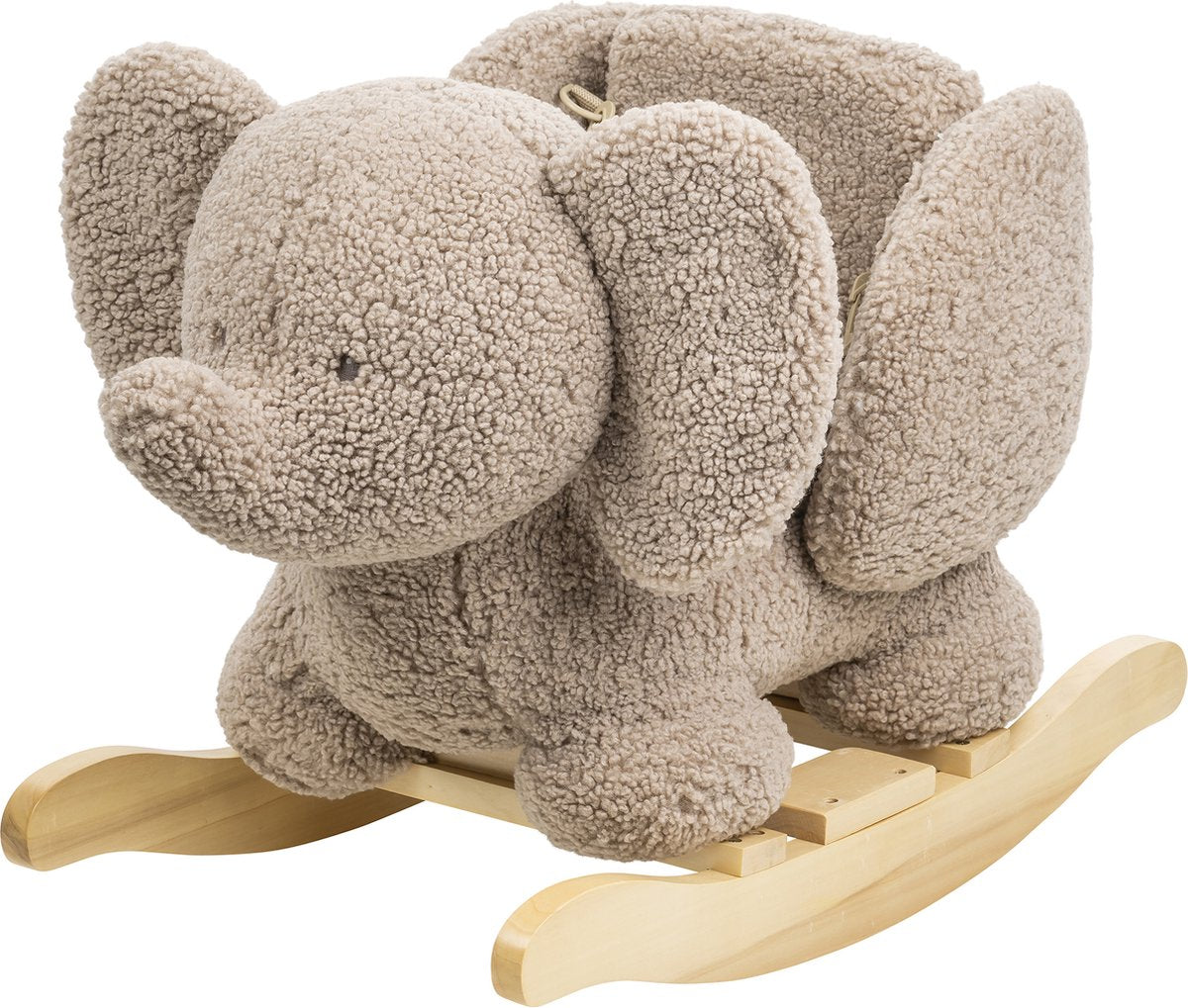 Nattou olifant teddy - schommelpaard - hobbelpaard - 59 x 45 cm - taupe