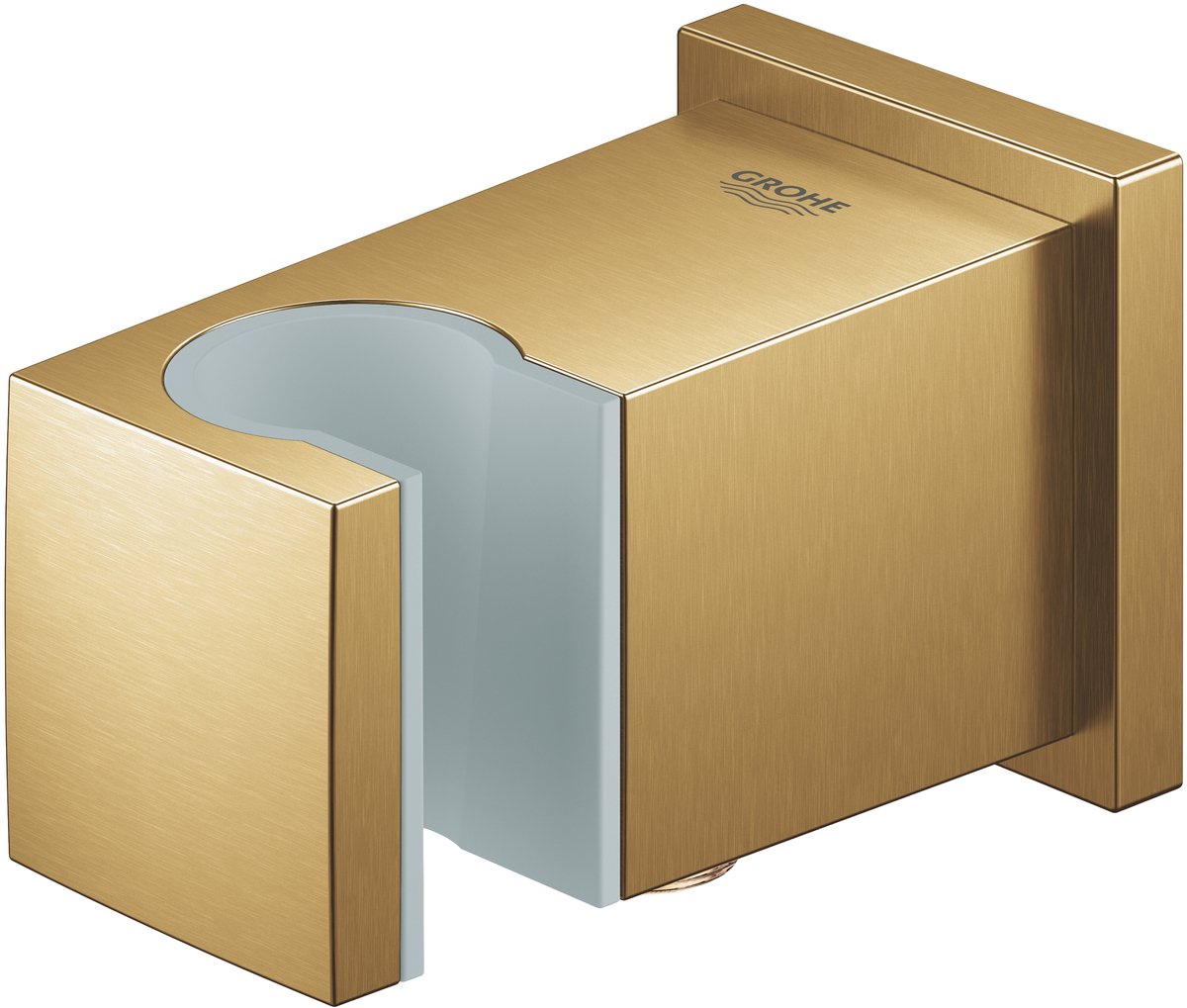 Grohe euphoria cube wandaansluitbocht m. wandhouder brushed cool sunrise
