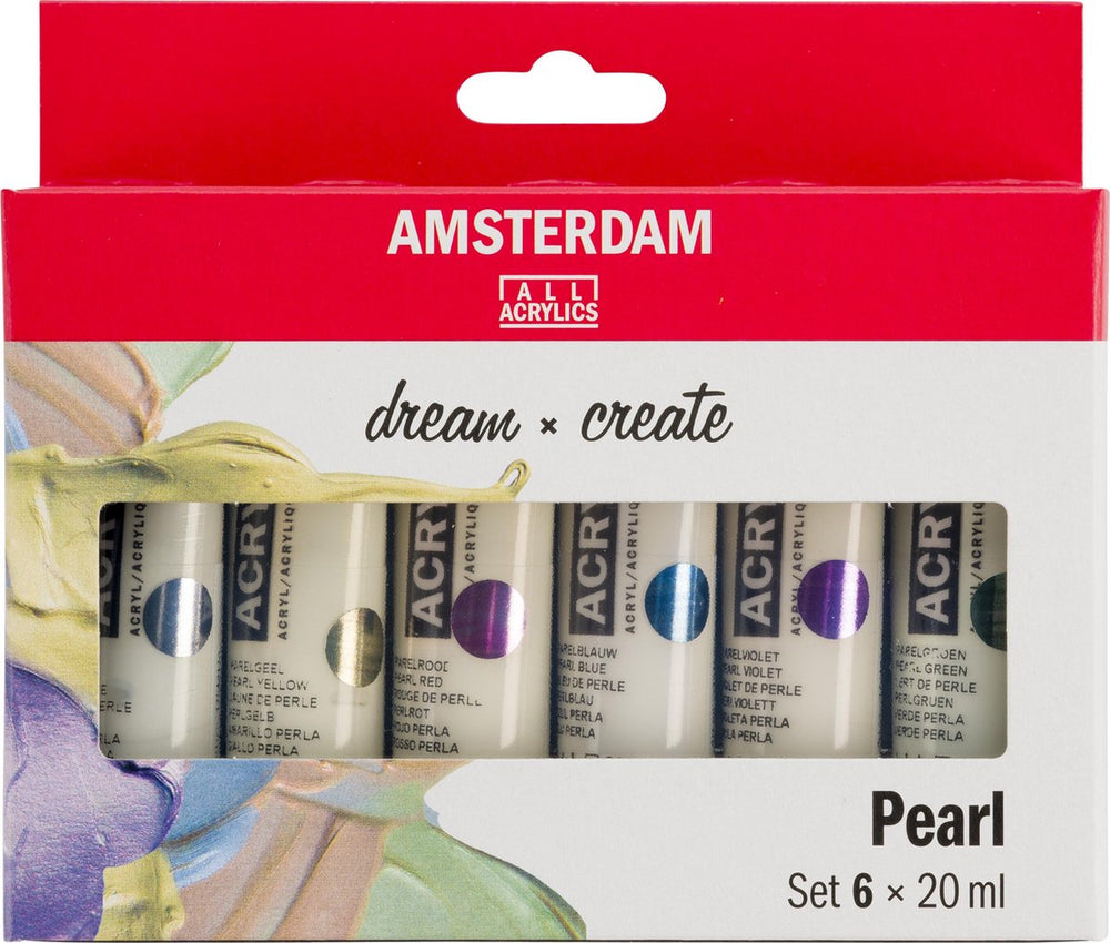Amsterdam standard series acrylverf parelmoer set | 6 × 20 ml