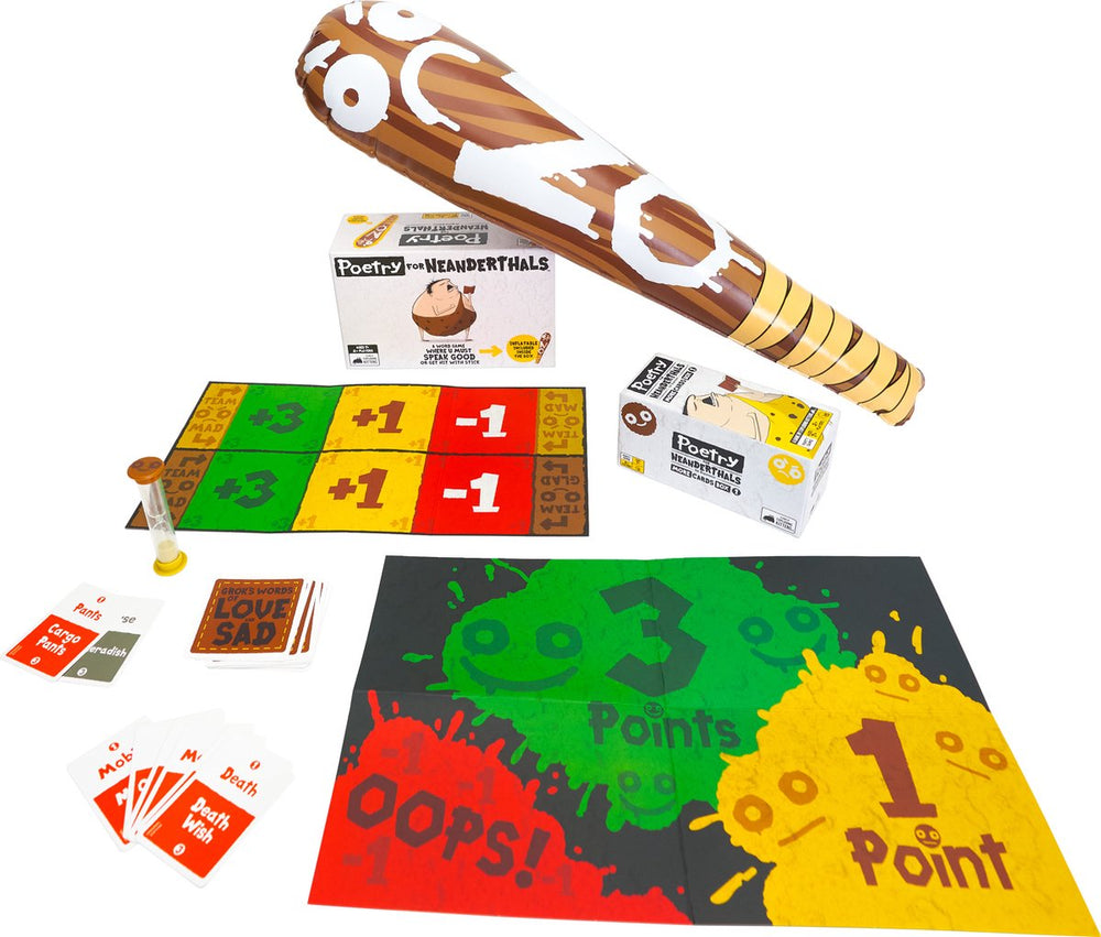 Asmodee Poëzie voor Neanderthalers Uitbreiding Meer Kaarten Box 1