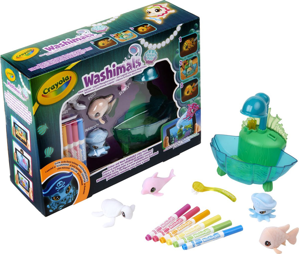 Crayola washimals ocean glow lagoon speelset