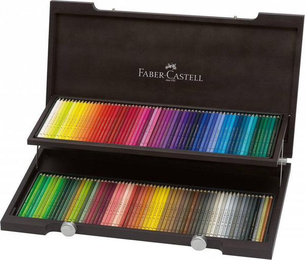 Faber-castell kleurpotloden - polychromos - 120 stuks in houten koffer - fc-110013