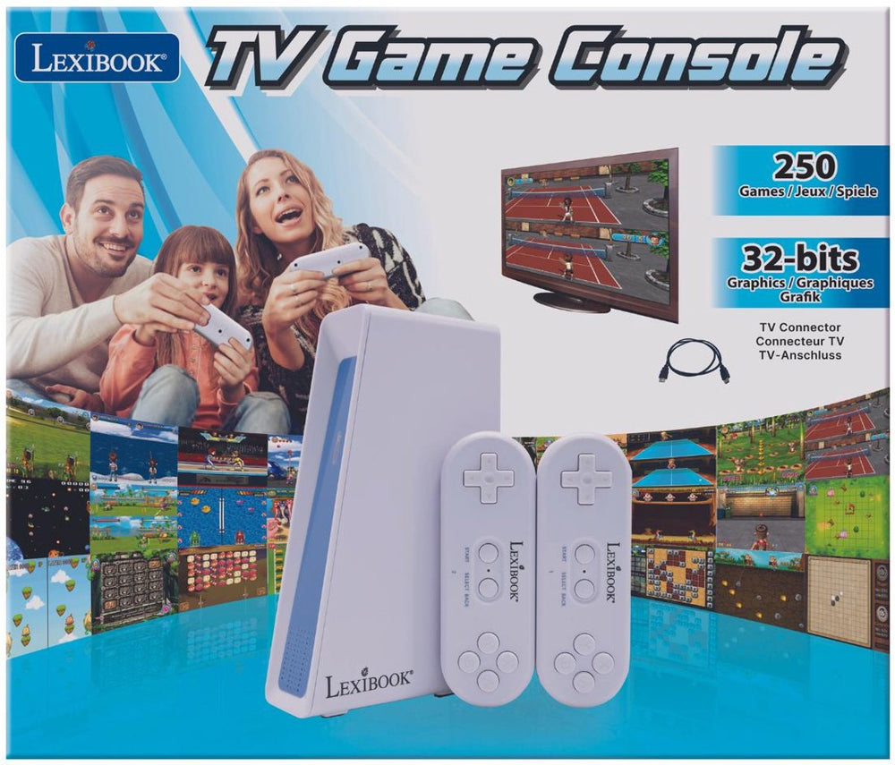 Lexibook motion tv plug-en-play spelconsole met 250 spelletjes