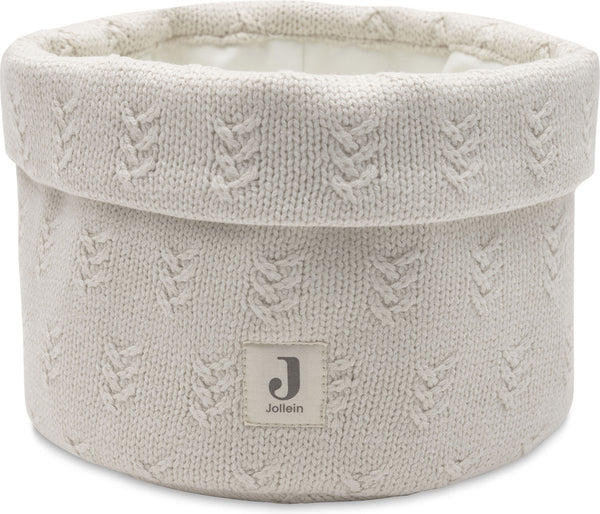 Jollein - commodemandje - commode mandje - grain knit - oatmeal