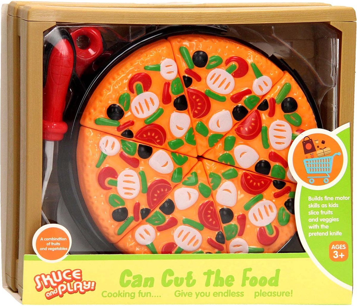 Snijden eten in kist - pizza
