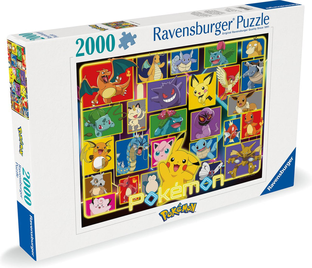 Ravensburger puzzel pokémon - legpuzzel - 2000 stukjes