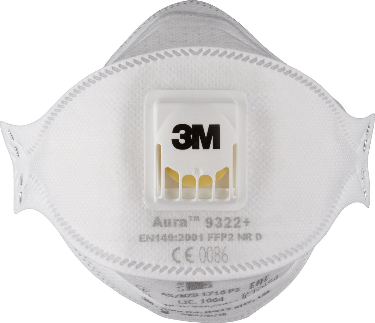 3m stofmasker ffp2 - 9322 - 10 stuks (doos)