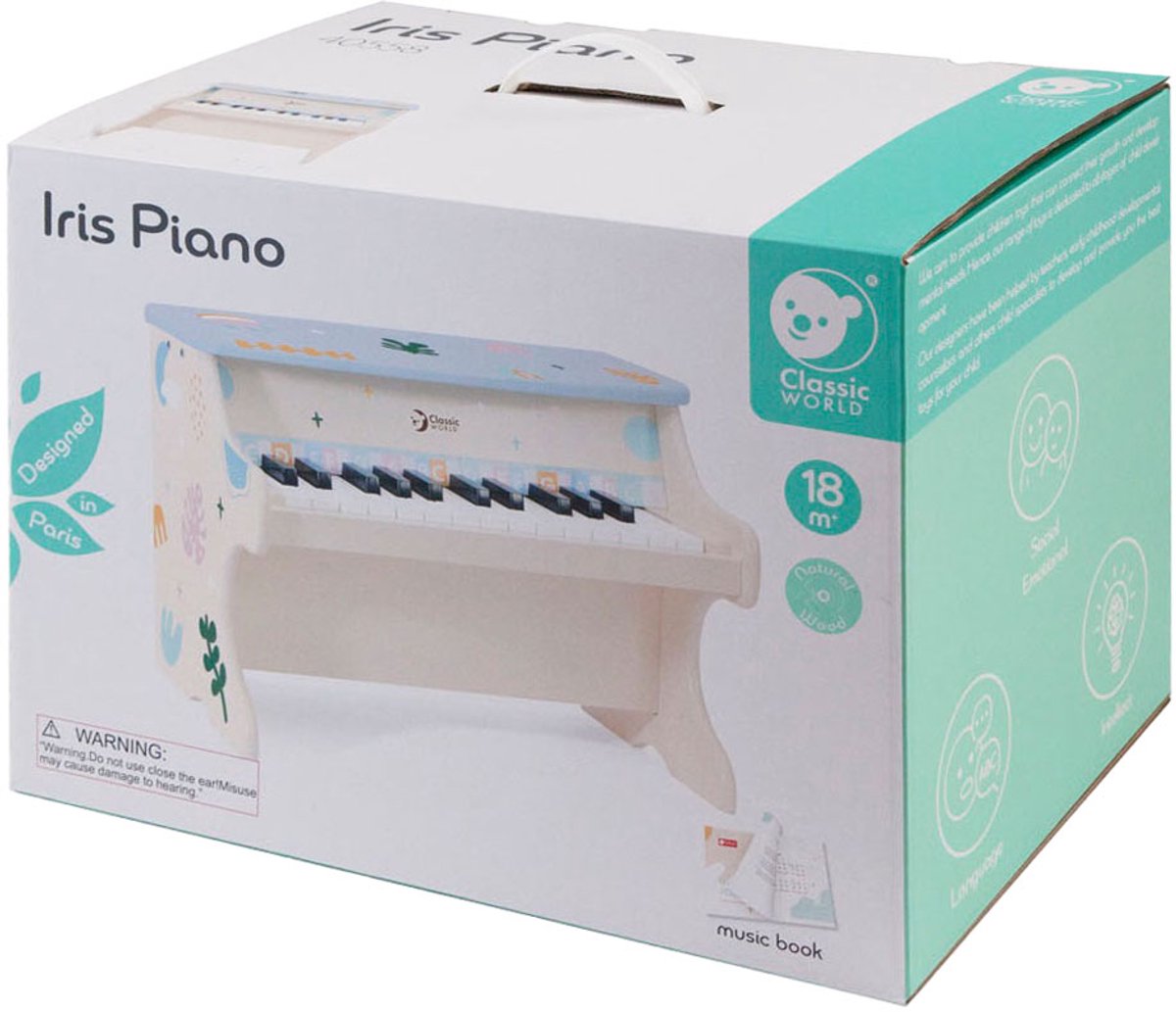 Klassieke wereld houten iris piano