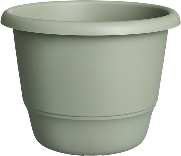 Elho amiga rond 55 - grote bloempot voor binnen buiten - 100% gerecycled plastic - ø 55 x h 41.3 cm - tijmgroen