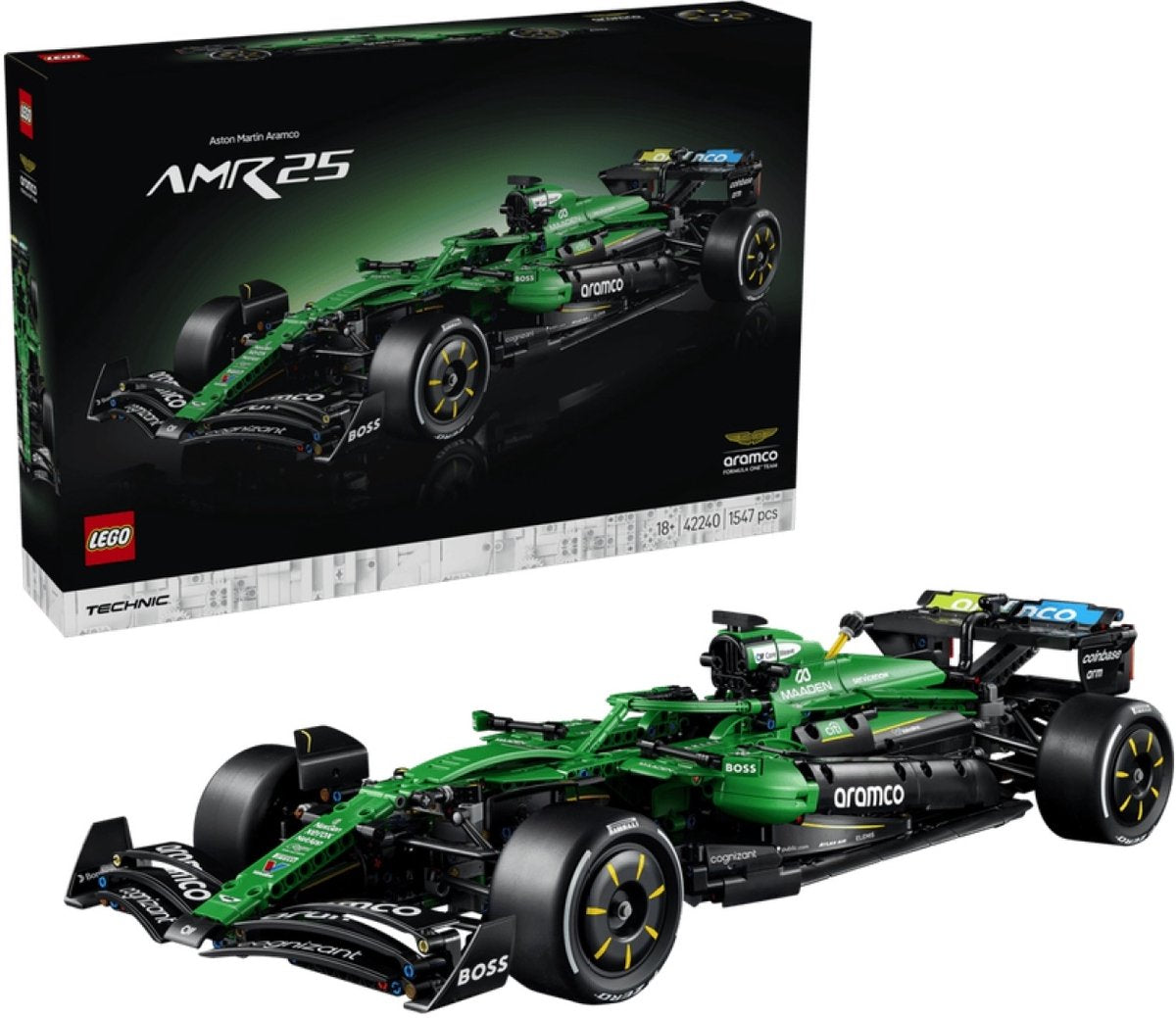 Lego technic aston martin aramco amr25 f1 auto bouwpakket voor volwassenen met modelauto 42240