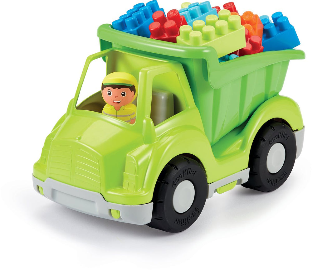 Abrick Ecoiffier Dump Truck with Building Blocks - 21 pcs.