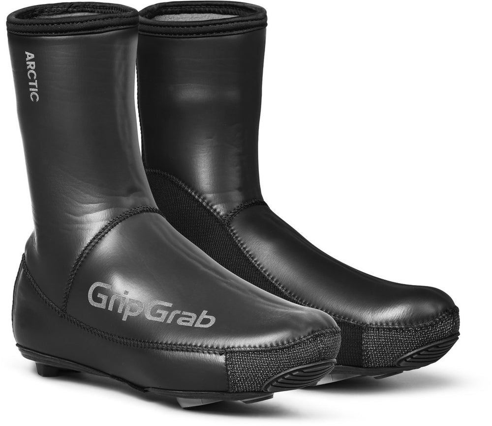Gripgrab - arctic 2 waterproof strenge winter neopreen wielren overschoenen waterdicht met fleecevoering - zwart - unisex - maat s (38 39)