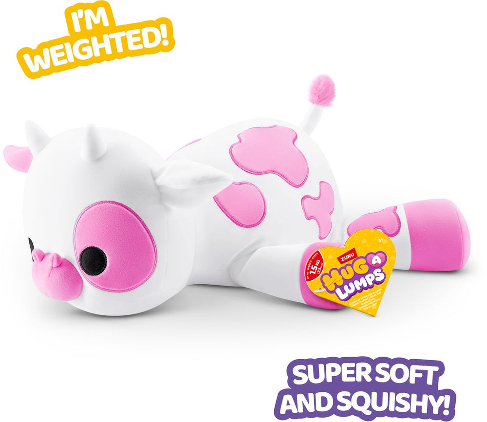 Zuru knuffel koe pluche medium verzwaard speelgoed 1,5 kg.