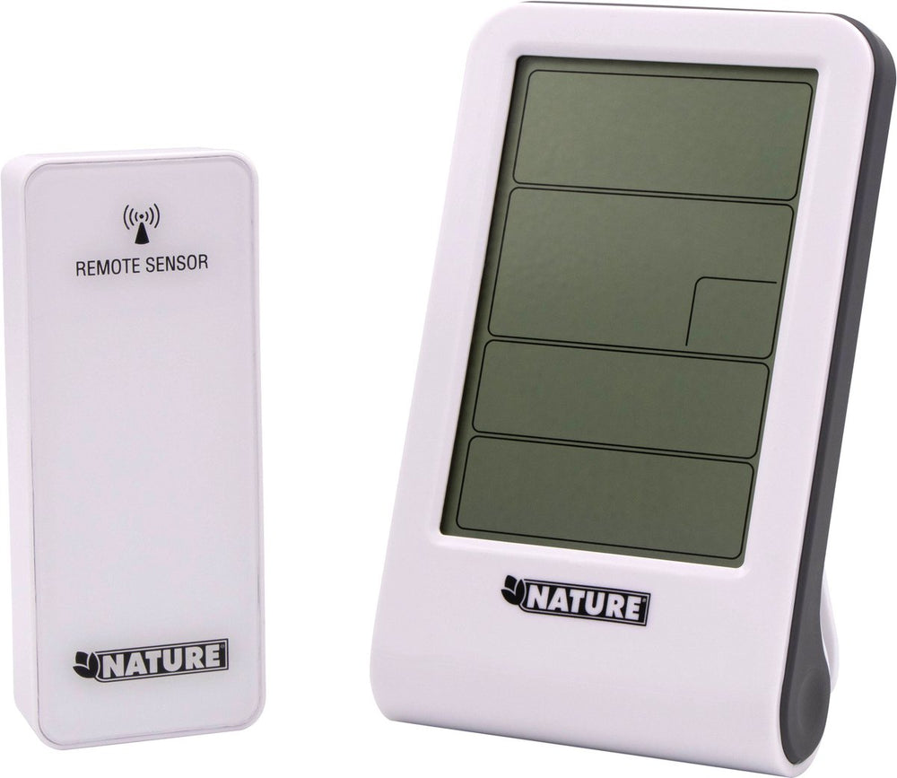Natuurweerstation digitaal h14x8,5x3 cm wit