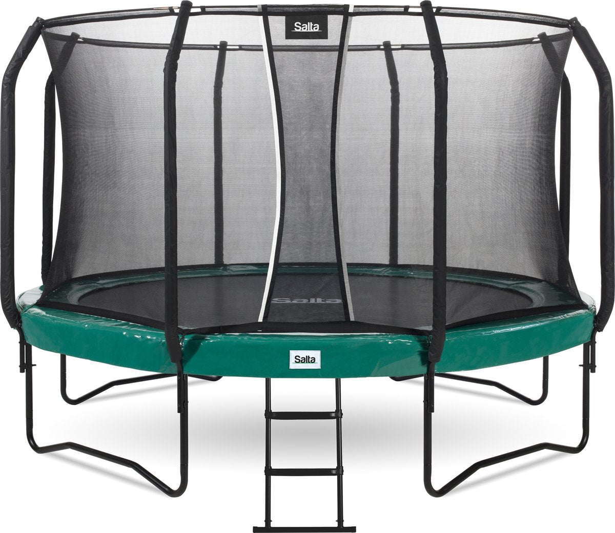 Salta first class - trampoline met veiligheidsnet en ladder - ø 427 cm - groen