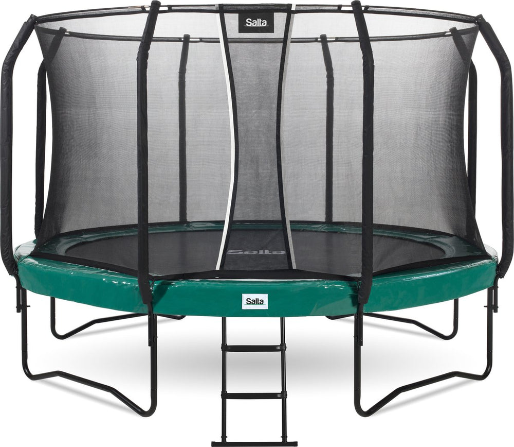 Salta first class - trampoline met veiligheidsnet en ladder - ø 251 cm - groen