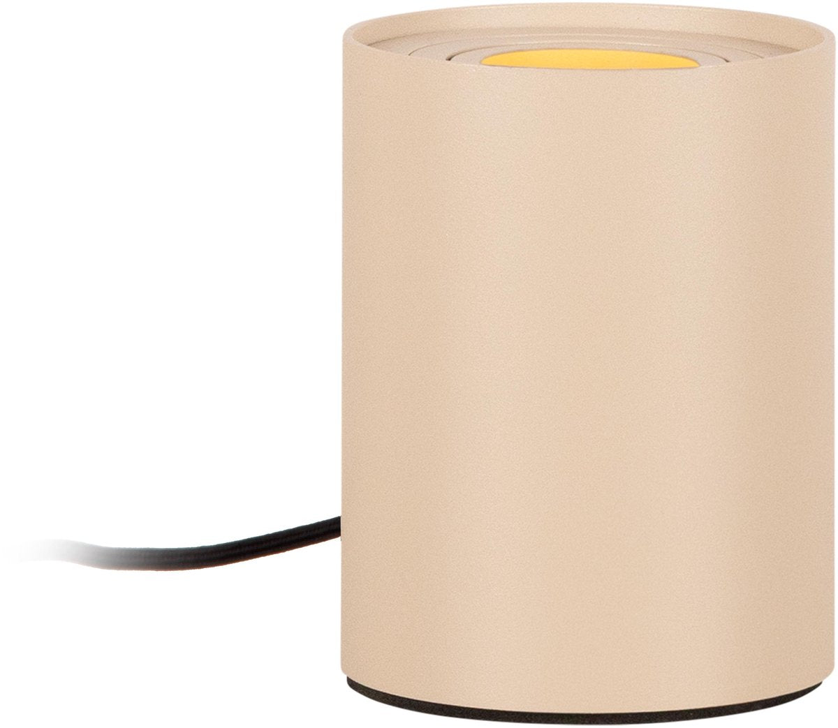 Lucide tube - tafellamp - ø 9,6 cm - led 3 stepdim - gu10 - 1x5w 2700k - taupe