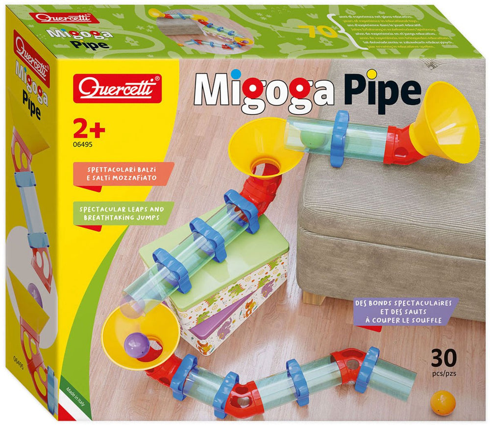 Quercetti migoga pijp knikkerbaan, 30dlg.