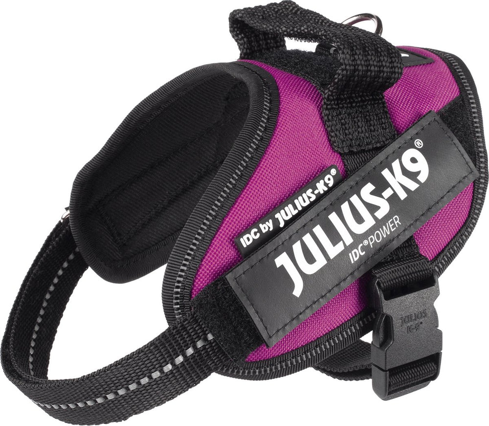Julius k9 idc powertuig harnas - mini-mini 40-53cm - xs - donkerroze