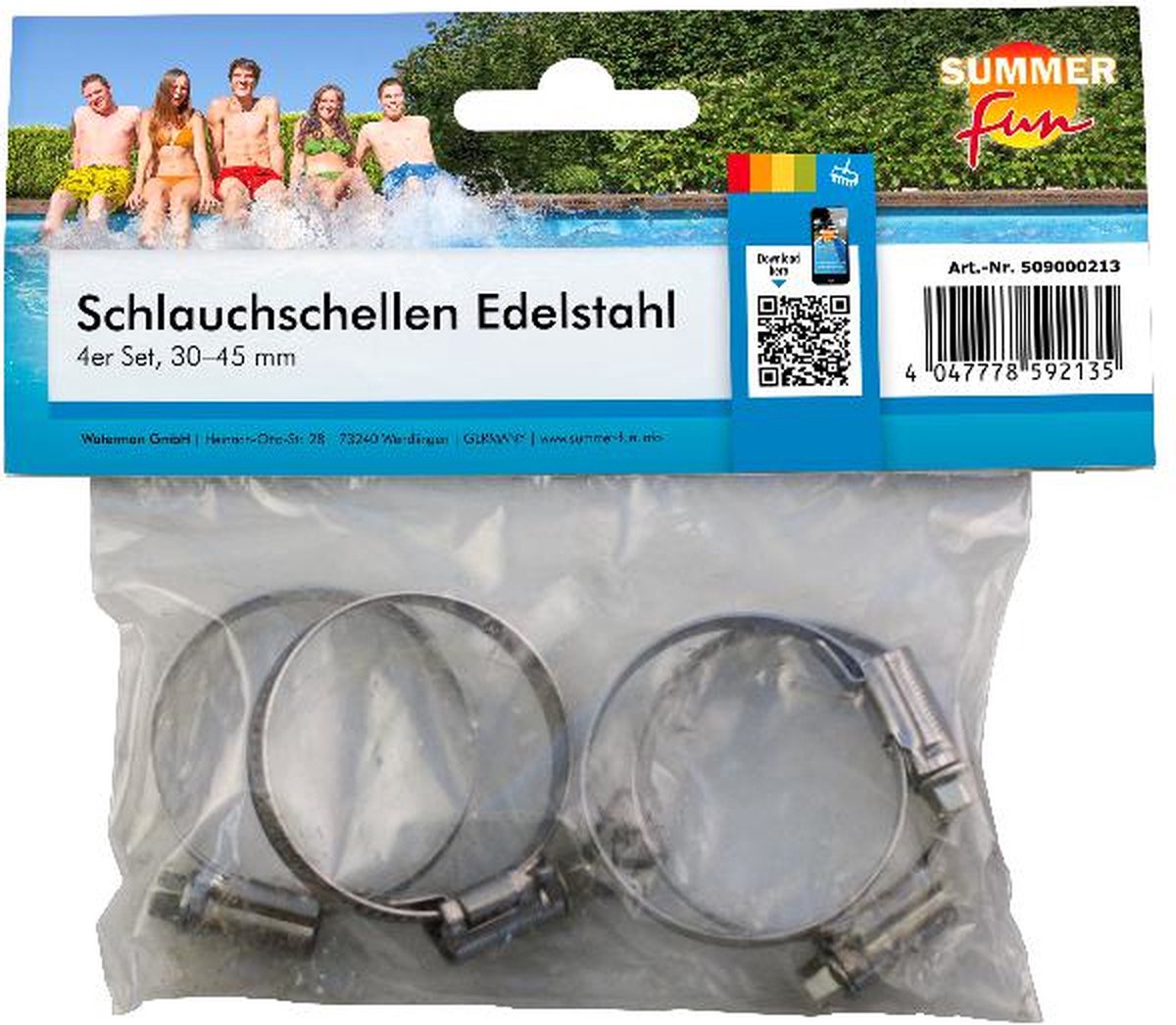 Summer fun slangklemmen 30-45 mm