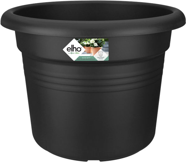 Elho green basics cilinder 65 - bloempot voor buiten - ø 64.0 x h 48.5 cm - living black