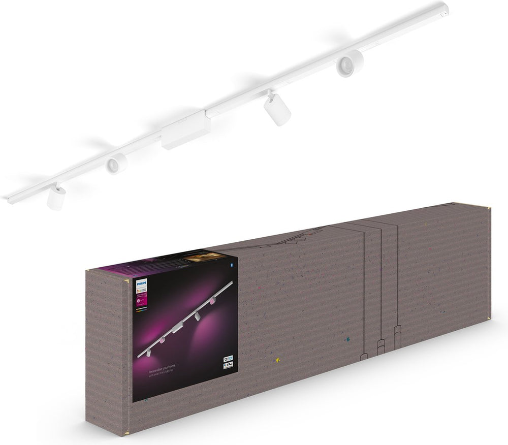 Philips Hue Perifo track lighting ceiling - white and color light - 4-spots - white - base set