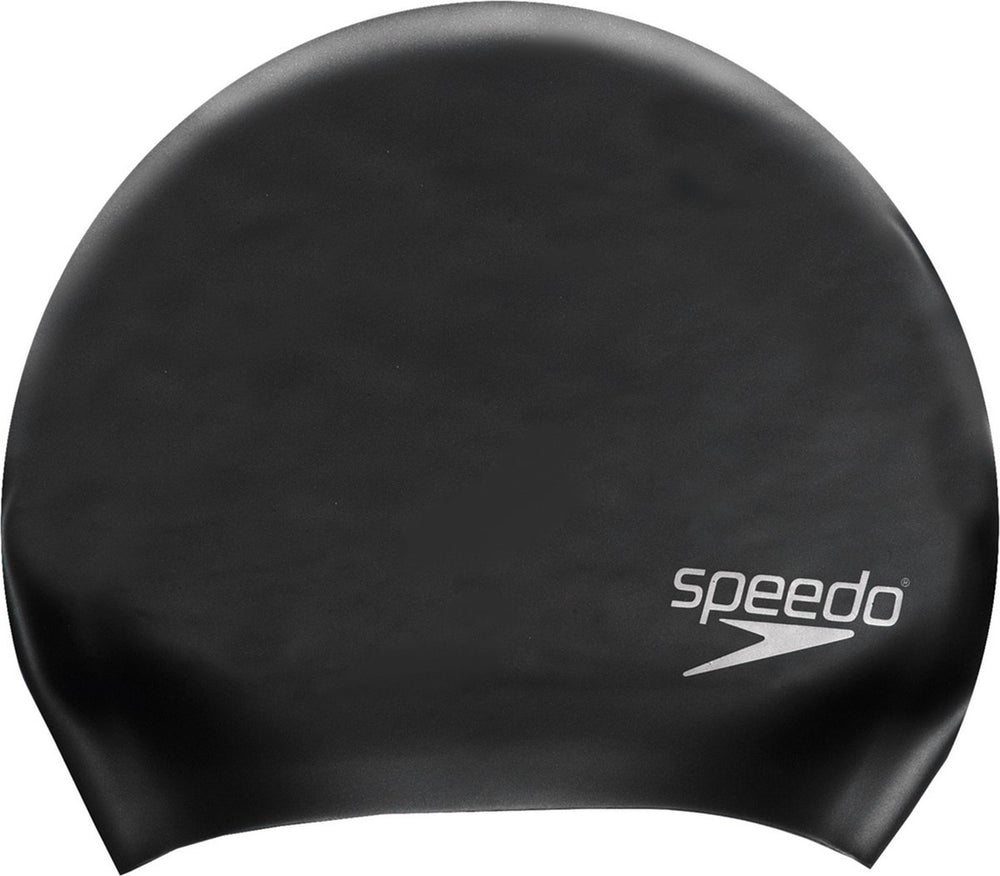 Speedo long hair cap badmuts - zwart