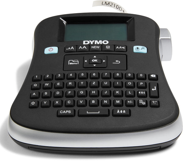 Dymo labelmanager 210d-labelmaker | desktoplabelprinter | draagbare labelmaker met qwertz-toetsenbord | groot scherm en toetsen voor snelle toegang | voor kantoor- en thuisgebruik