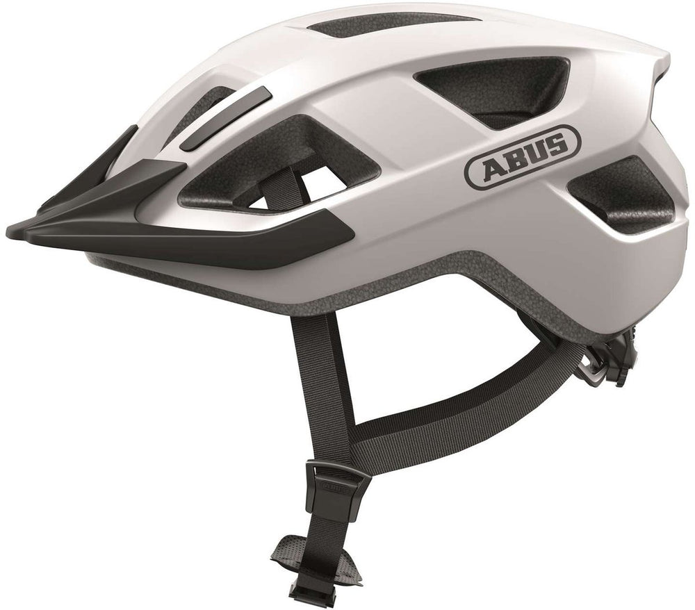 Abus Aduro 3.0 Helmet - Sporty and chic cycling helmet for safety and comfort - Polar White - L 58-62cm