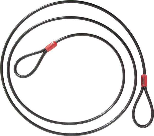 Abus -luskabel cobra 12 - staalkabel met kunststof omhulsel - beveiliging voor fiets- en motoraccessoires - 1,8 meter lang, 12 mm dik
