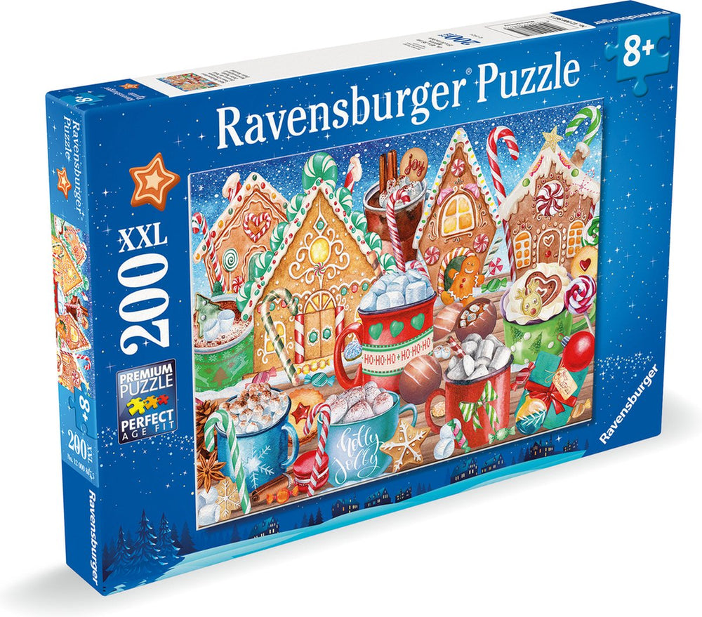 Ravensburger jigsaw puzzle candy canes and cocoa - jigsaw puzzle - 200 pieces