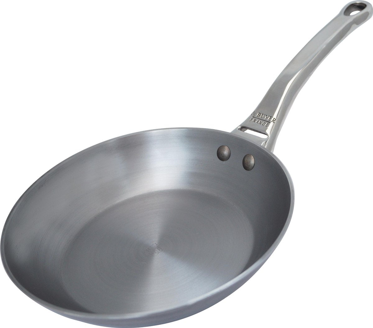 Debuyer de buyer mineral b pro koekenpan ø 20 cm – plaatstaal – pfas-vrij – geschikt voor inductie – made in france