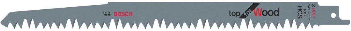 Bosch - reciprozaagblad s 1531 l top for wood - 25 stuks