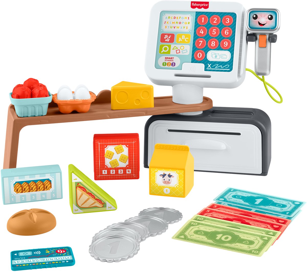 Fisher-price leerplezier tellen en shoppen - speelgoedkassa