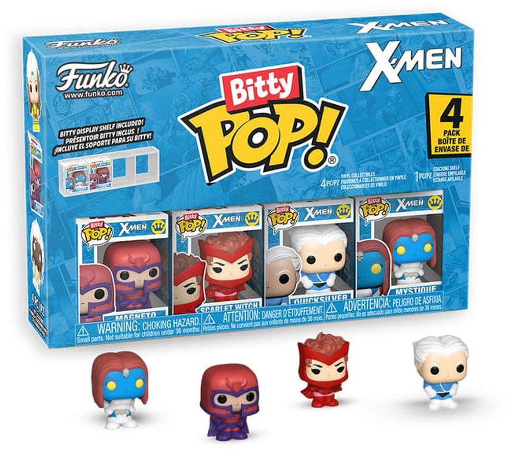 Funko x-men bitty pop! vinyl figure 4-pack magneto 2,5 cm mini-figuur - 2cm