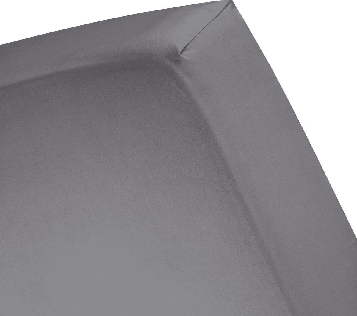 Cinderella hoeslaken - flanel - geschikt voor boxspring - 2 persoons - 180 x 200 210 cm - tot 30 cm matrashoogte - antraciet