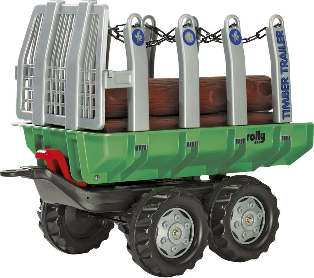 Rolly Toys aanhanger met boomstammen