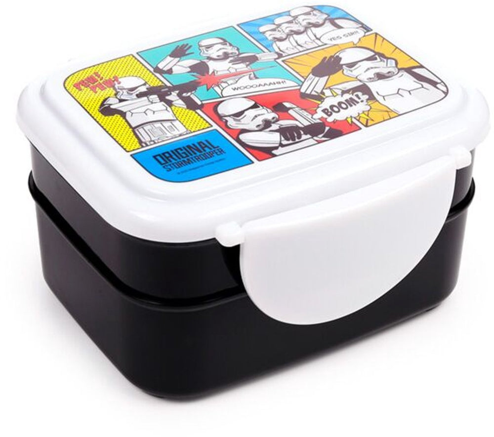 Puckator bento box - the original stormtrooper - lunchtrommel bestek - 15,5x8,5x12cm