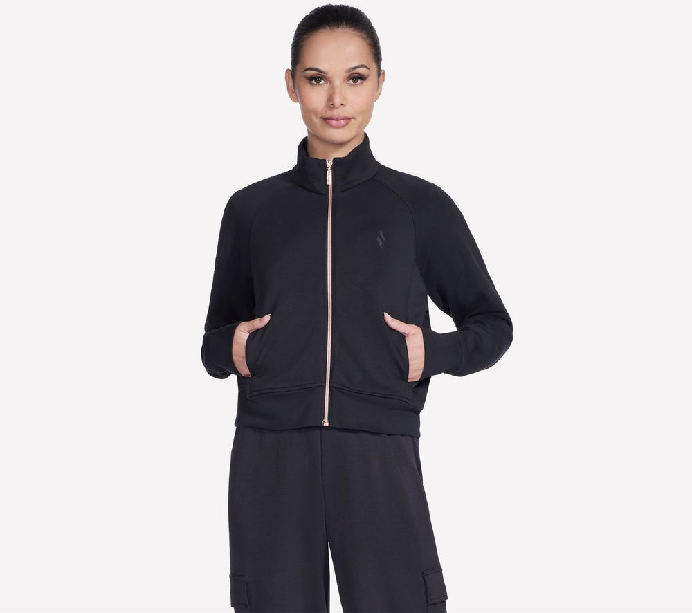 Skechers skechluxe elevate jacket dames jas - zwart