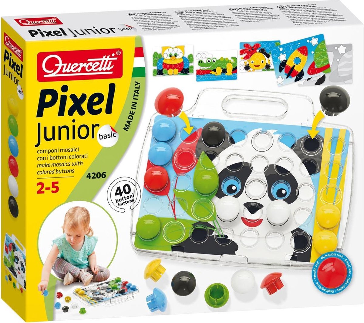 Quercetti pixel junior insteekmozaïek