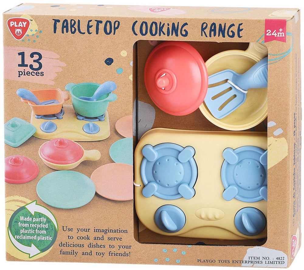 Speeltafelblad kookfornuis met accessoires speelset, 13dlg.
