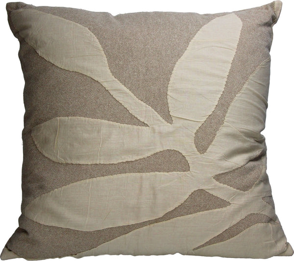 Hd collection kussen katoen beige 50x50cm