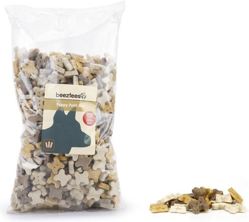 Beeztees puppy petit mix - hondenkoekjes - hondensnacks - voordeelverpakking - 1400 gram