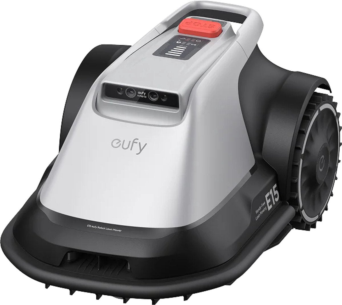 Eufy robotgrasmaaier e15 - draadloos - zonder rtk - geen signaalproblemen - 5-minuten-setup - automatische mapping tot 800 m2 - obstakelvermijding - ride-on edge - bediening via app