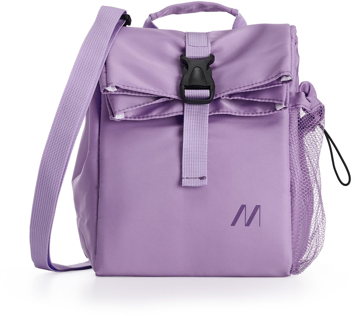 Muitomas koeltas 15 liter - thermische isolatie - eén centraal compartiment - zijvak voor fles - verstelbare schouderriem - violet