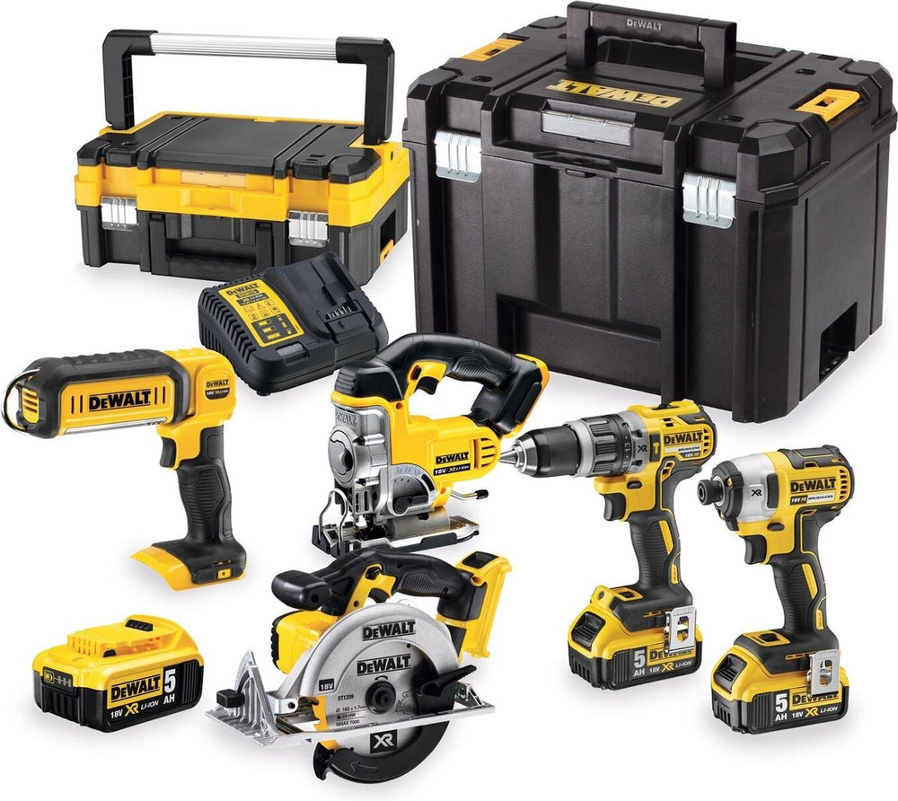 Dewalt dck551p3t accu combiset 5-delig 18v xr 5.0ah in tstak