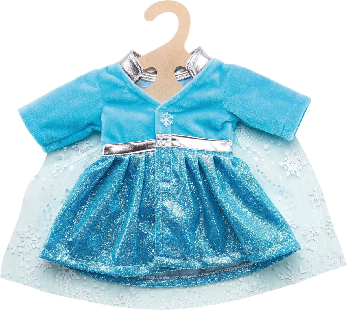 Heless babypoppenjurk ice princess meisjes 35-45 cm textiel blauw