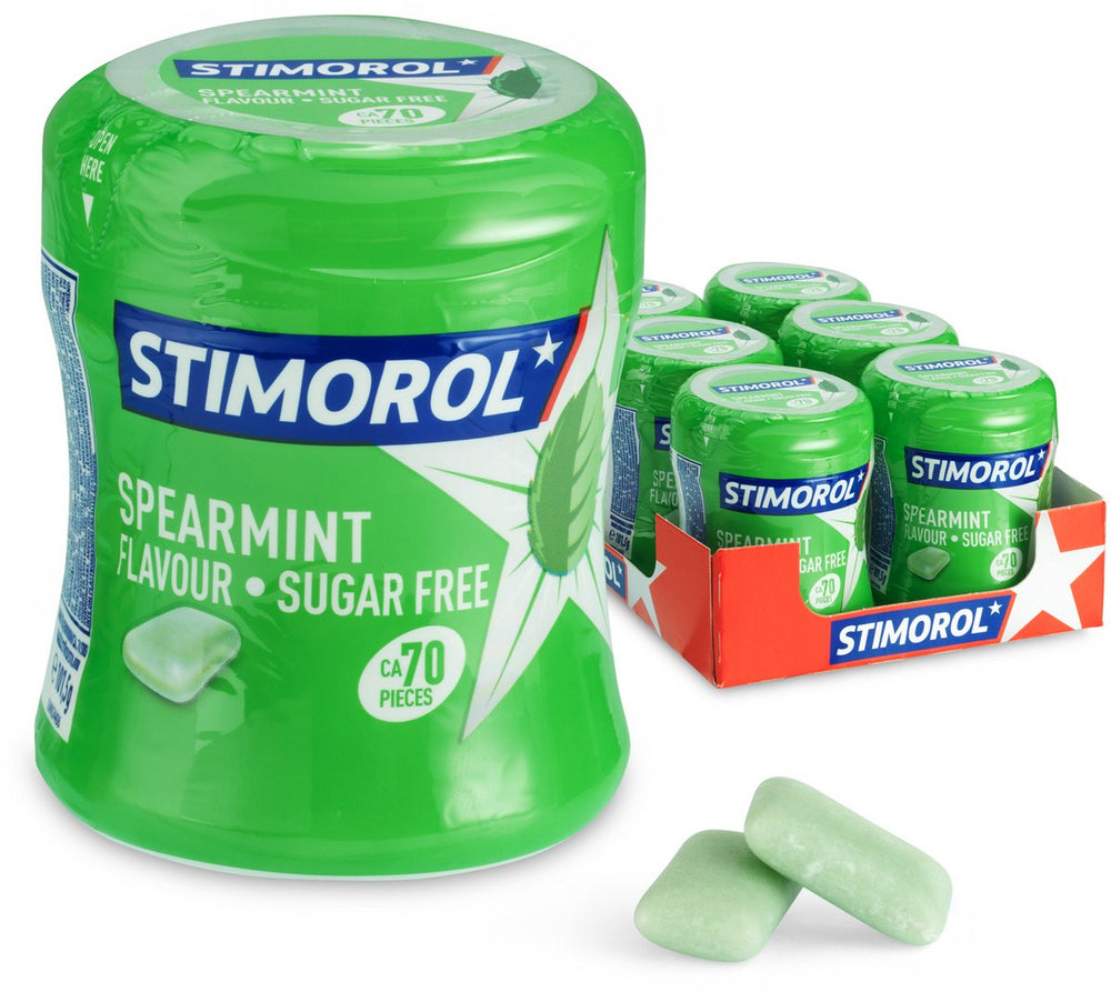 Stimorol spearmint - kauwgom - suikervrij - 1x6stuks
