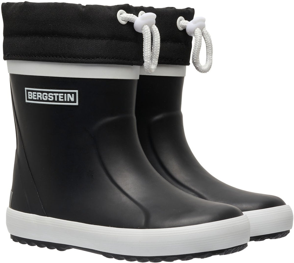 Bergstein classic thermo unisex junior regenlaarzen - black