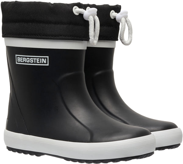 Bergstein classic thermo unisex junior regenlaarzen - black